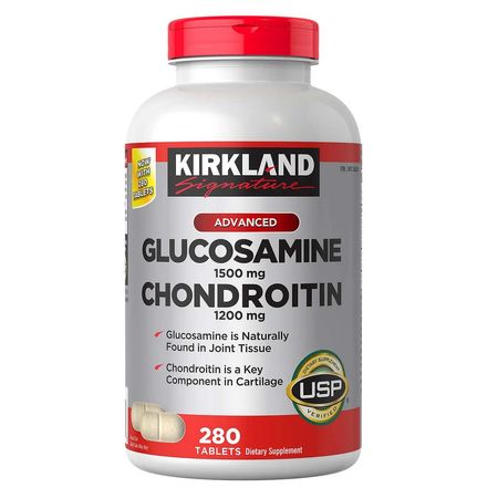 Glucosamina 1500mg con Condointrina 1200mg Kirkland Signature 280 tabletas