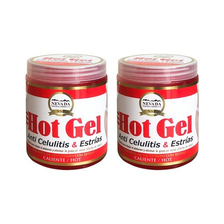 Hot Gel Crema Anti Celulitis & Estrias 2 Unidades