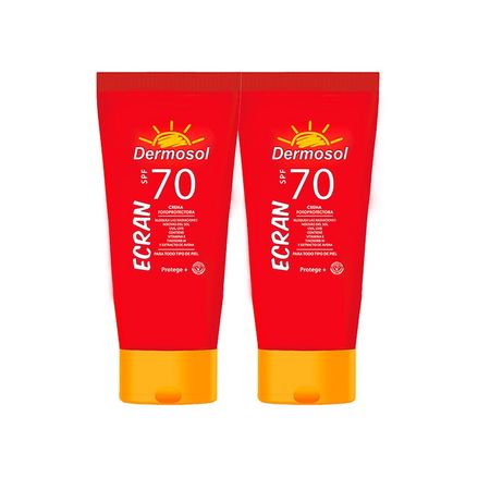 Crema Foto Protectora Ecran 70 SPF Dermosol 2 Unidades