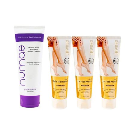 Crema Corporal Numae 110g + 3 Crema depiladora Dr Rashel 100g