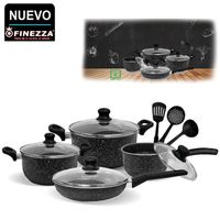 Juego de Ollas Antiadherente Finezza FZ-X1705M Negro