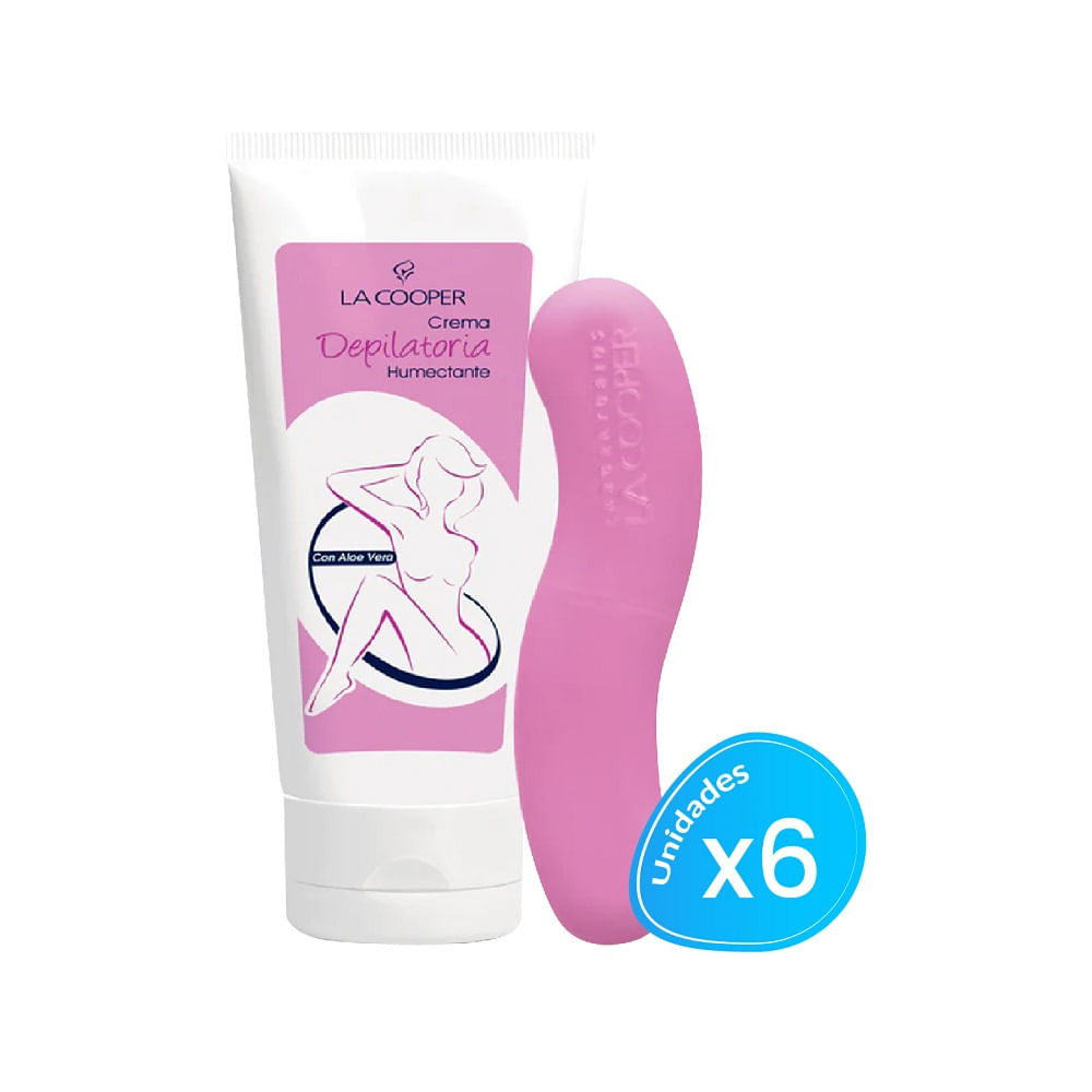 Depiladora Corporal con Áloe Vera La Cooper 100 Gramos 6 Unidades