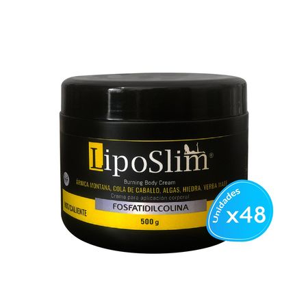 Crema Corporal con Fosfatidilcolina Amarillo LipoSlim 500 Gramos 48 Unidades