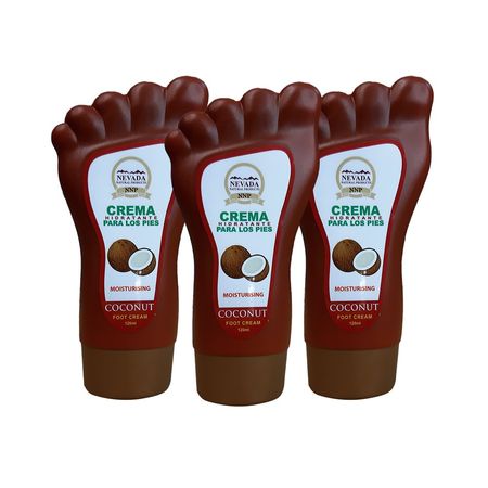 Crema Hidratante para pies de Coco NNP 120ml 3 Unidades