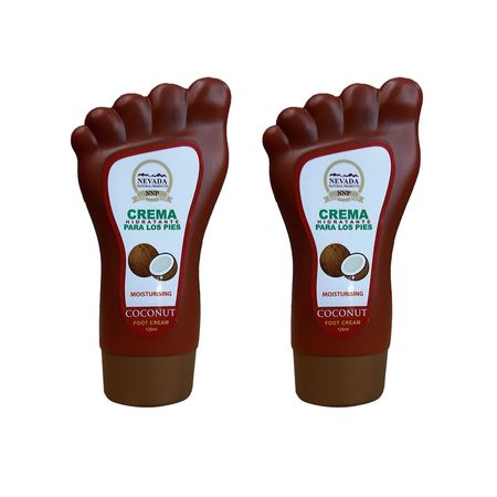 Crema Hidratante para pies de Coco NNP 120ml 2 Unidades