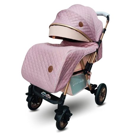 Coche Cuna de Lujo Little Baby Londres Edición Limitada Rosado