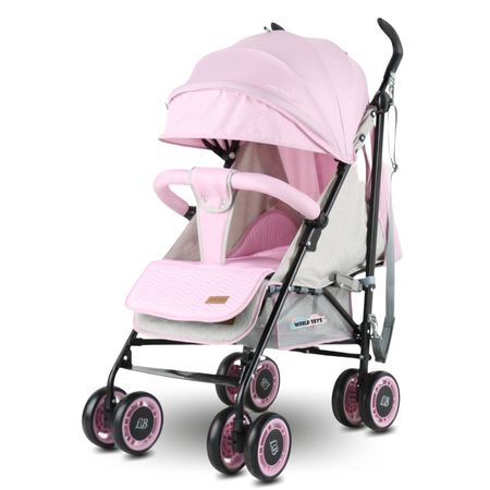 Coche Bastón Deportivo Little Baby Polonia Rosado