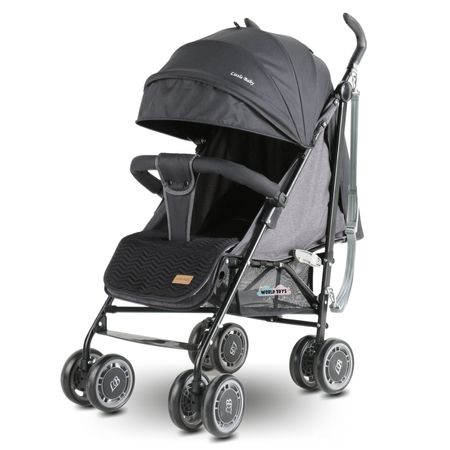 Coche Bastón Deportivo Little Baby Polonia Negro