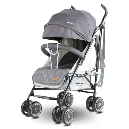 Coche Bastón Deportivo Little Baby Polonia Gris