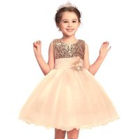 Vestido Niña Dorado Genieka Little Girl Golden
