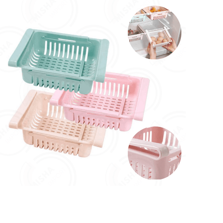 Set de Cesta Organizadora para Refrigeradora x 3 Unidades