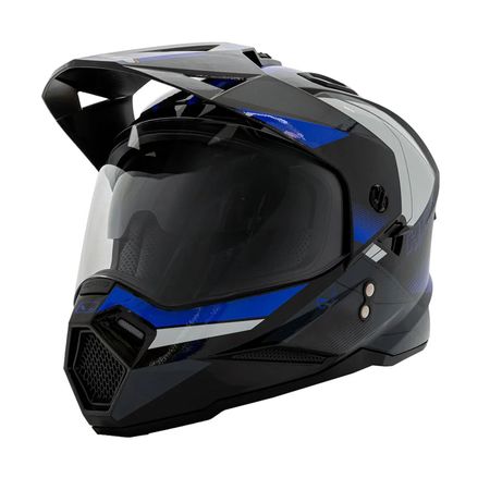 Casco Hro Hro-Mx330Dv Rust Negro Azul L