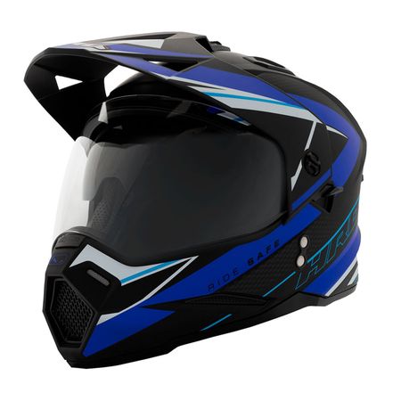 Casco Hro Hro-Mx330Dv Premiere Negro Azul Xl