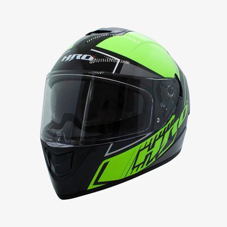 Casco Hro Hro-518 Dv Burst Negro Amarillo Xl