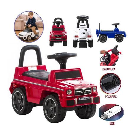 Buggie Ebaby Mercedes Benz G63 AMG con USB y Bluetooth Rojo