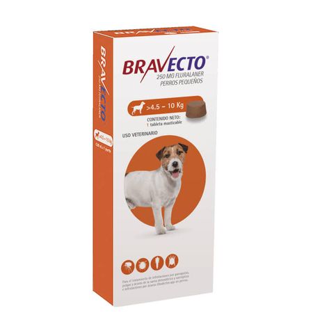 Bravecto Antipulgas Para Perro Masticable 4.5 - 10 Kg