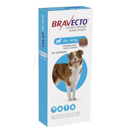 Antipulgas Bravecto 1000 Mg 20 a 40 Kg
