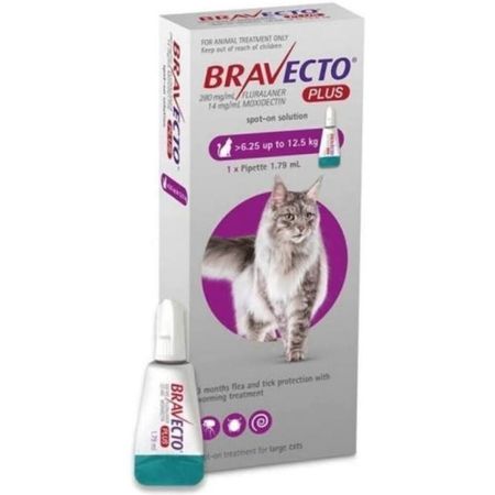 Antipulgas Bravecto Plus Gato 6.25 a 12.5 kg