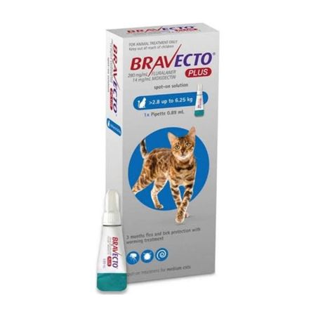 Antipulgas Bravecto Plus Gato 2.8 a 6.25 kg