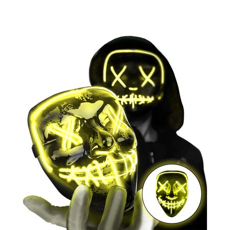 Mascara Amarillo Halloween La Purga Love Halloween disfraz