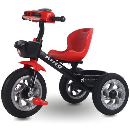 Triciclo Chavito King Power Kids Velocity Con Usb y Bluetooth Rojo