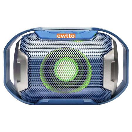 Parlante Bluetooth Ewtto 1675 X-Bass FM USB SD Recargable - Azul