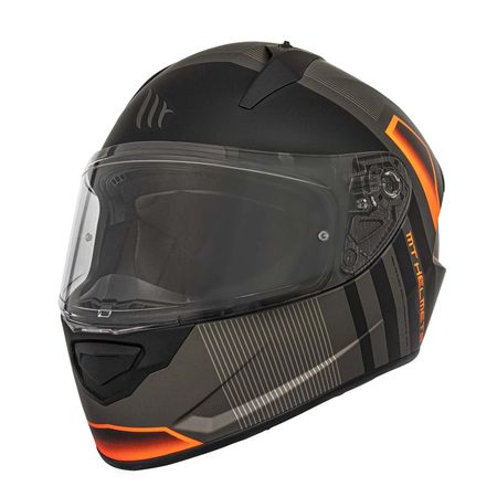 Casco Mt Helmets Stinger Link Negro Naranja L