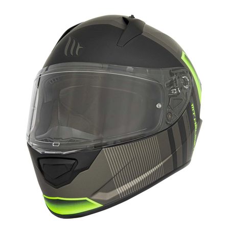 Casco Mt Helmets Stinger Link Negro Amarillo L