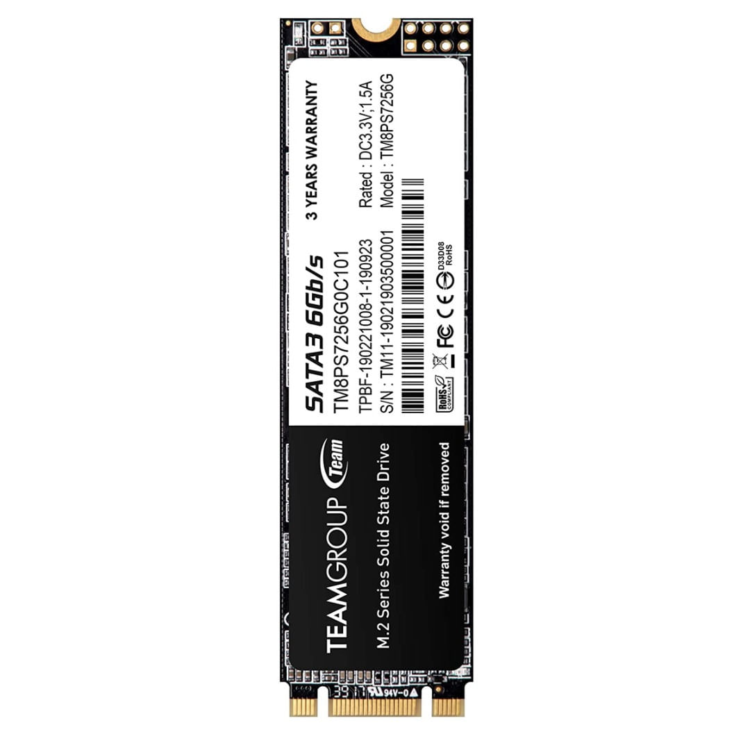 Disco Sólido SSD 256GB TEAMGROUP MS30 M.2 2280 SATA TM8PS7256G0C101