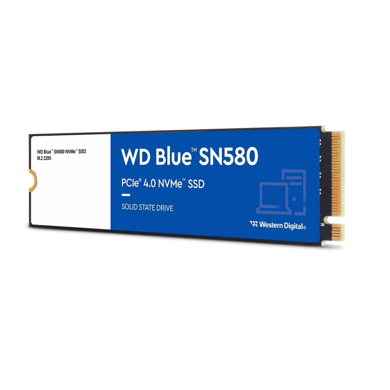 Disco Sólido SSD Western Digital SN580 500GB Blue NVME M.2 PCIe 4.0 WDS500G3B0E