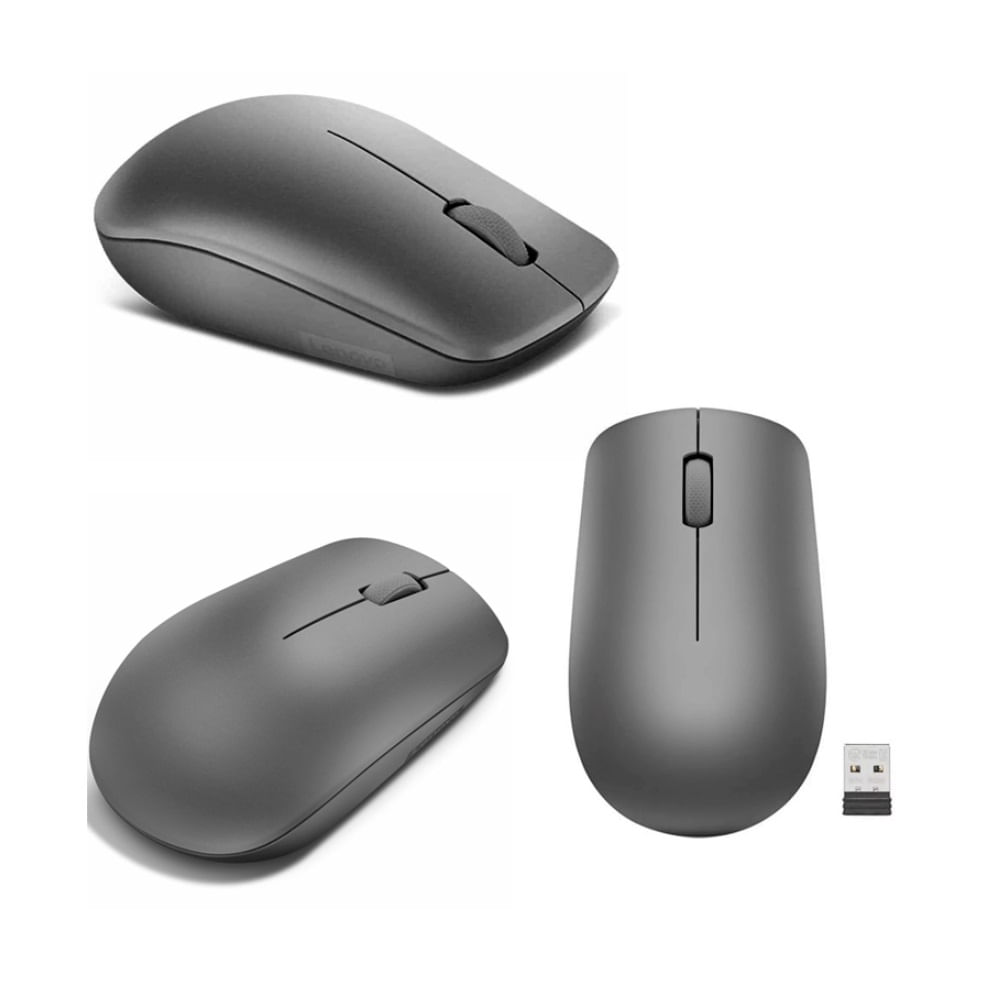 Mouse Inalámbrico Lenovo 530 Ambidextro 1200 DPI Color Grafito