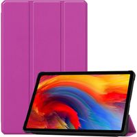 Funda Bookcover + Mica de Vidrio para Tablet Lenovo M9 Morado