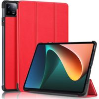 Funda Bookcover + Mica de Vidrio para Tablet Pad 6 Rojo