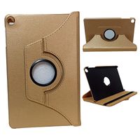 Funda Giratoria + Mica de Vidrio para Tablet Huawei Matepad SE 10.4"" AGS5-L09/W09 Dorado