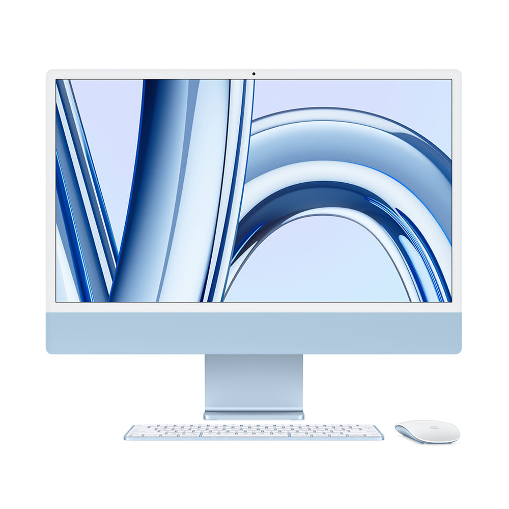 iMac M3 chip with 8-core CPU, 8-core GPU, and 16-core Neural Engine-Blue / 8GB Y 256GB