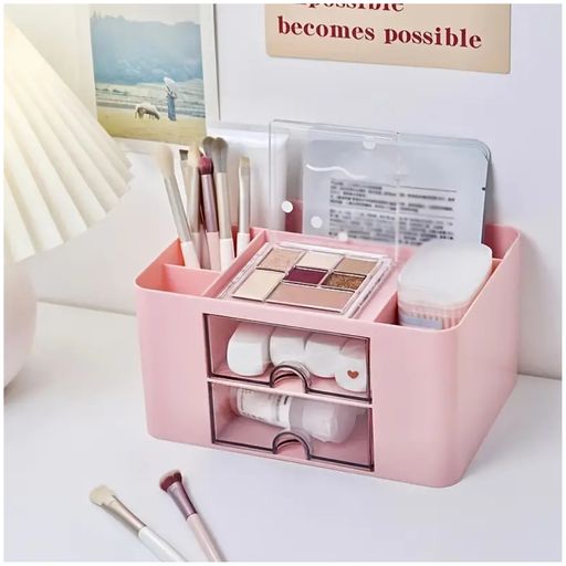 Caja Organizadora Maquillaje Labiales Porta Brochas Cajon