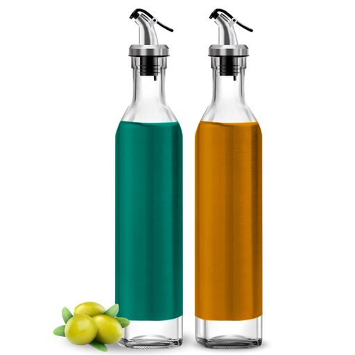 Dispensador de aceite de oliva de 300ML, botella de vidrio de