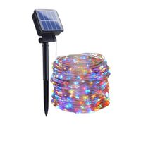 Luces Navideñas Con Panel Solar Ahorrativo