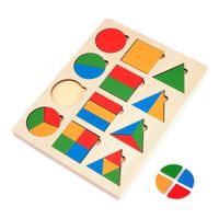 Rompecabezas de Madera con Figuras Geométricas para Niños