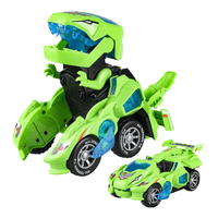 Auto Transformers Dinosaurio con Luces LED