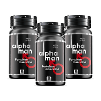Pack 3 Frascos Potencializador Nutraceútico Alphaman 20 Cápsulas
