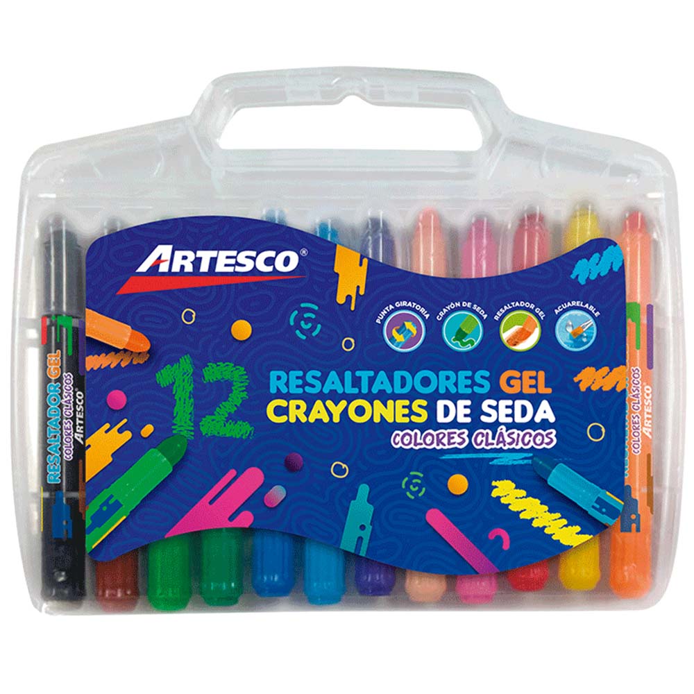 Resaltador de Seda ARTESCO Paquete 12un