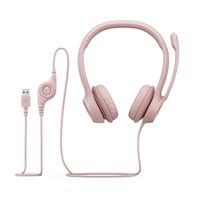 Audifono C Microf. Logitech H390 Usb Noise Cancelling Rosado