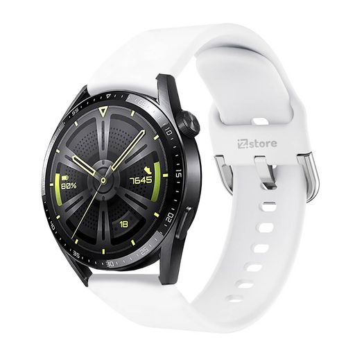 Correa Compatible Con Huawei Watch GT2 Pro Blanco Evilla 22mm I