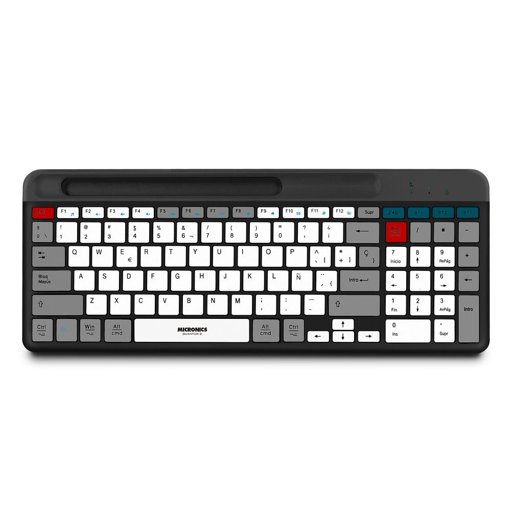 Teclado Multimedia Bluetooth Quantum 3 Mic K600- 3M Micronics