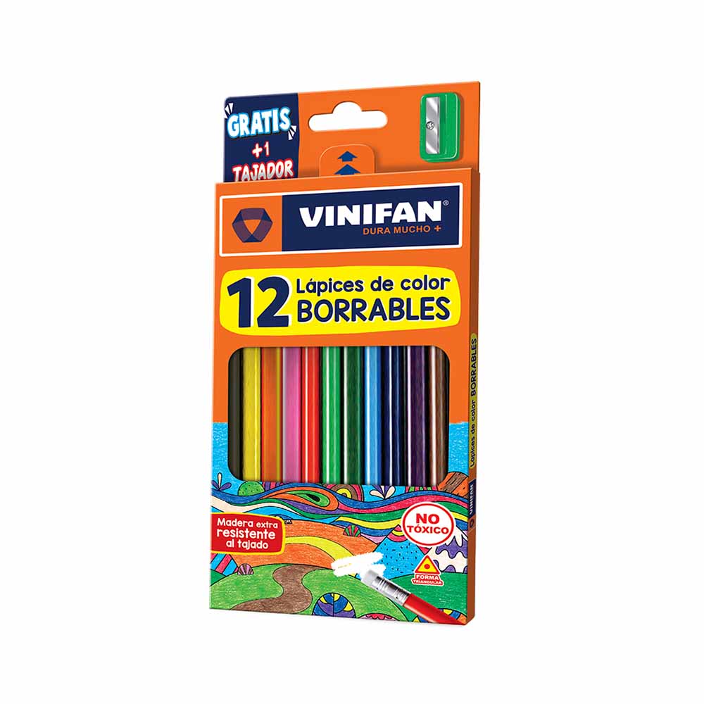 Colores Borrables VINIFAN Caja 12un