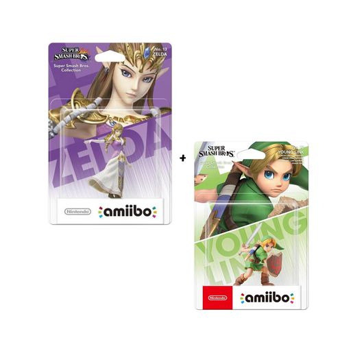 Amiibo Zelda + Amiibo Link Niño - Super Smash Bros Nintendo Switch