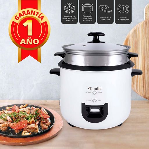 Olla Arrocera Prima Cerámico Life 1.8 litros Con vaporera RC1018D