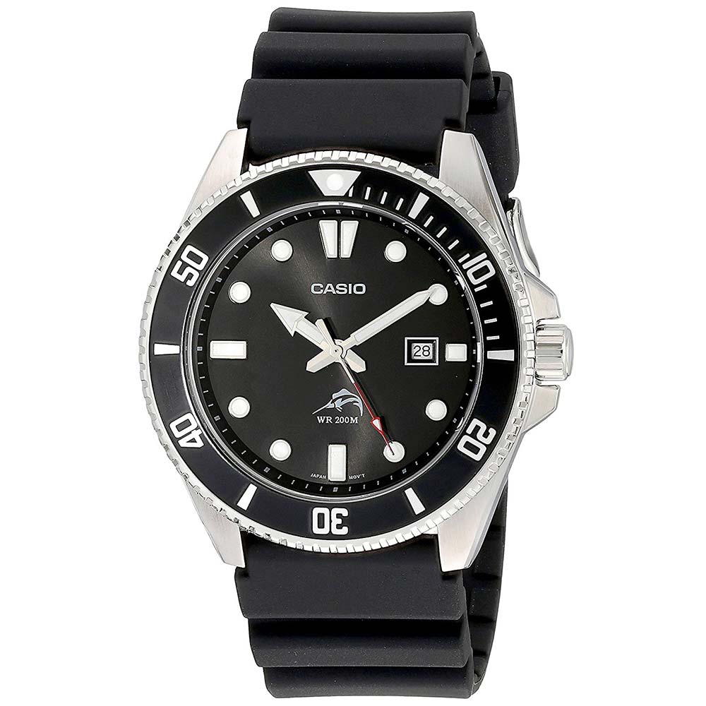 Reloj Casio Duro Marlin MDV-106-1AV Para Hombre Acuático 200m Correa De Resina Negro