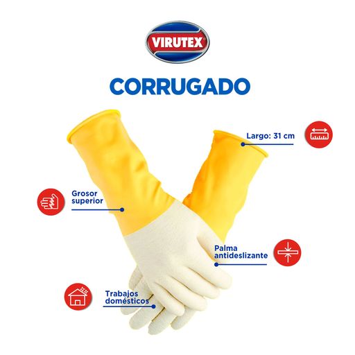 Guante Nitrilo Verde Talla L Virutex